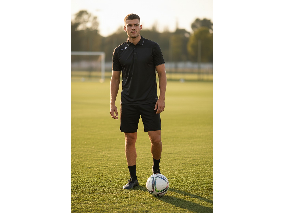 Polera Penalty Polo Br70 UV Negro 5