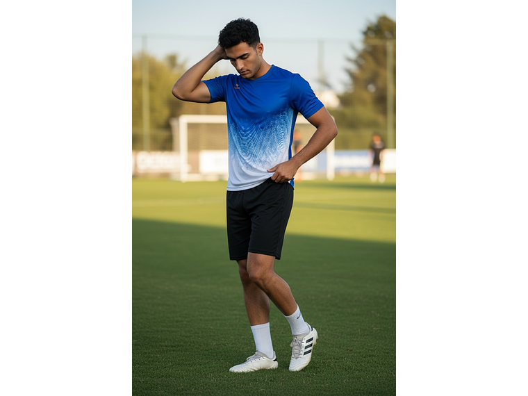 Polera Penalty Prisma Azul Blanco 2