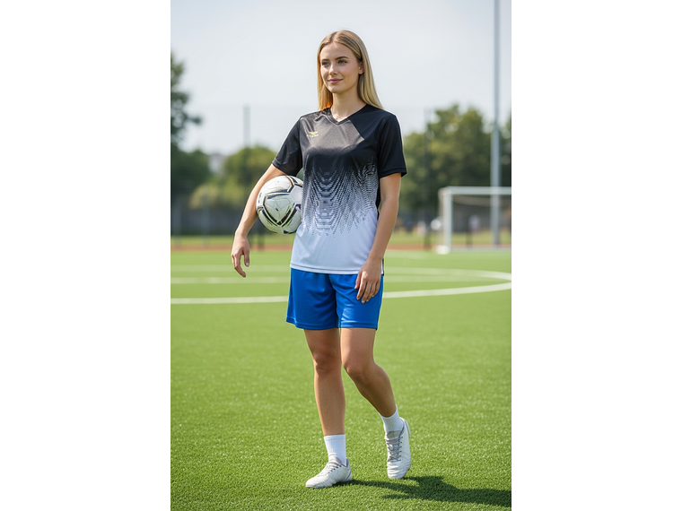 Polera Penalty Prisma Negro Blanco 5