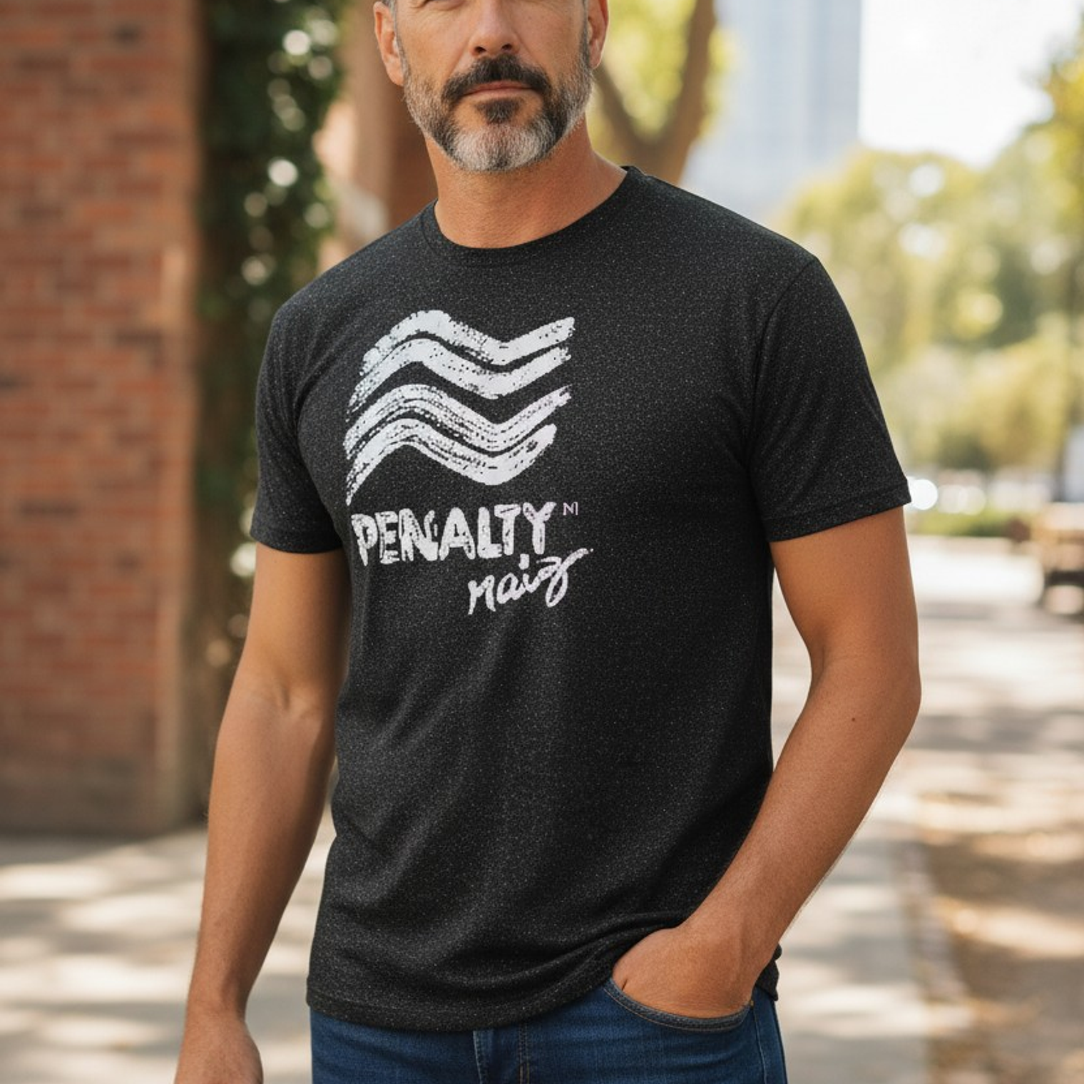 Polera Penalty Raiz Brush Negro 2