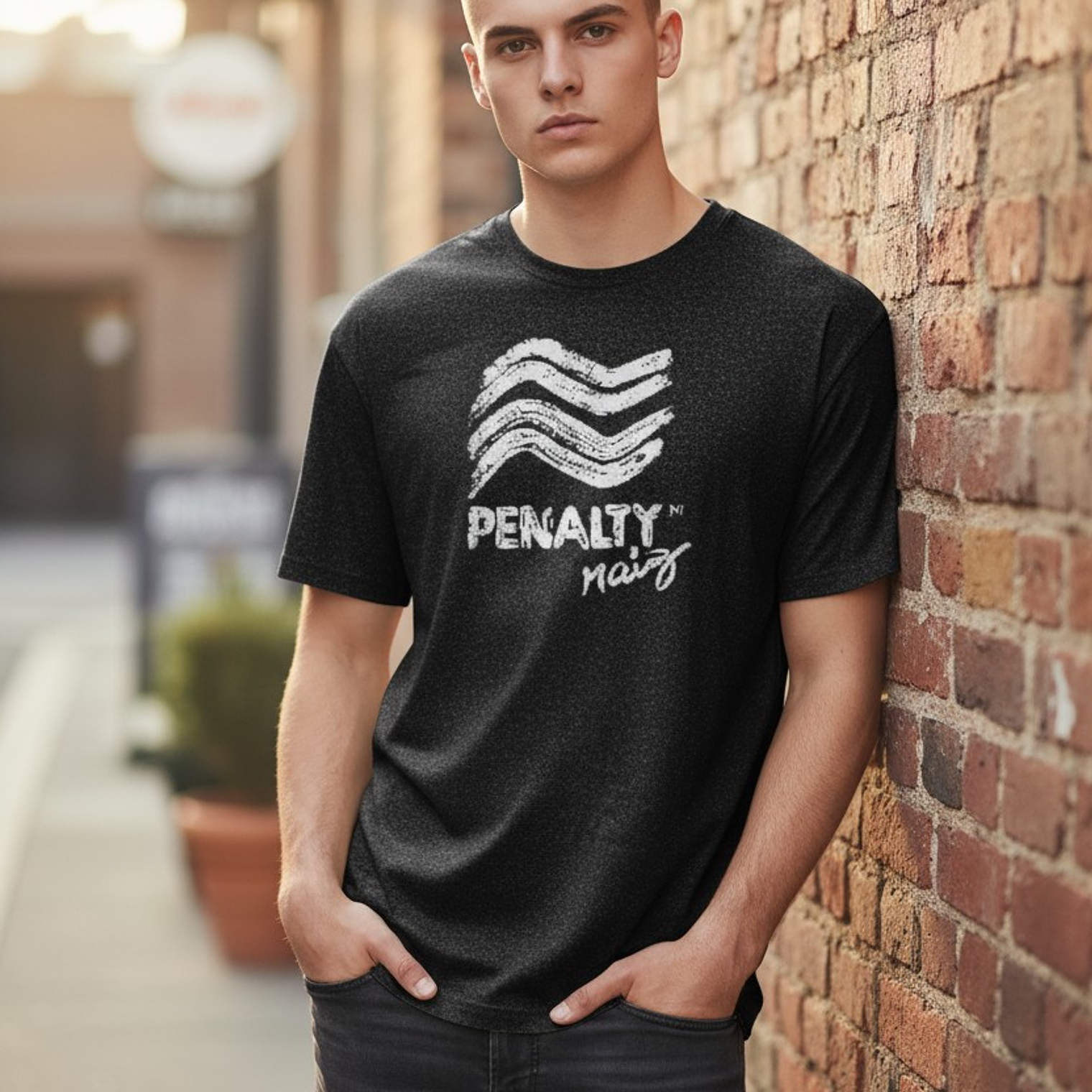 Polera Penalty Raiz Brush Negro 4