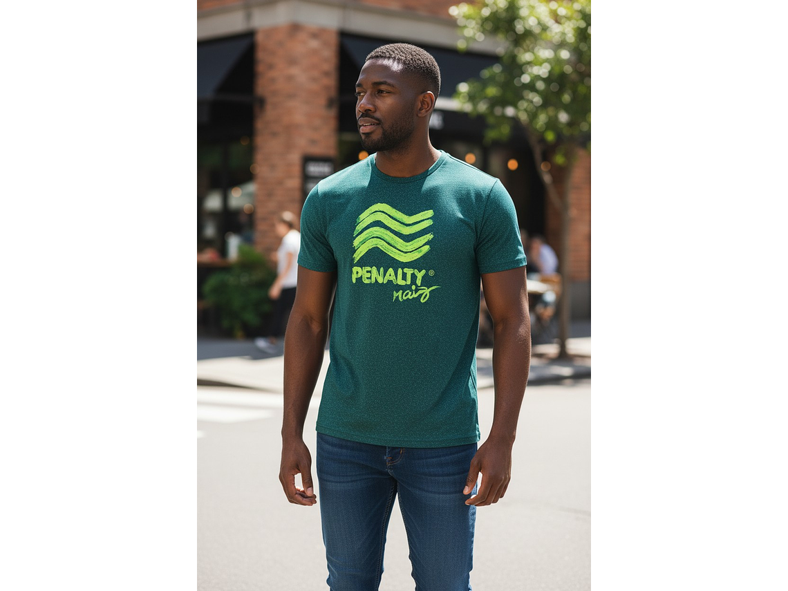 Polera Penalty Raiz Brush Petroleo 2