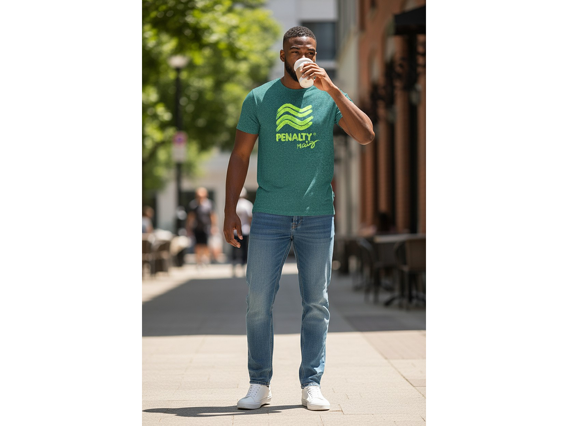 Polera Penalty Raiz Brush Petroleo 3