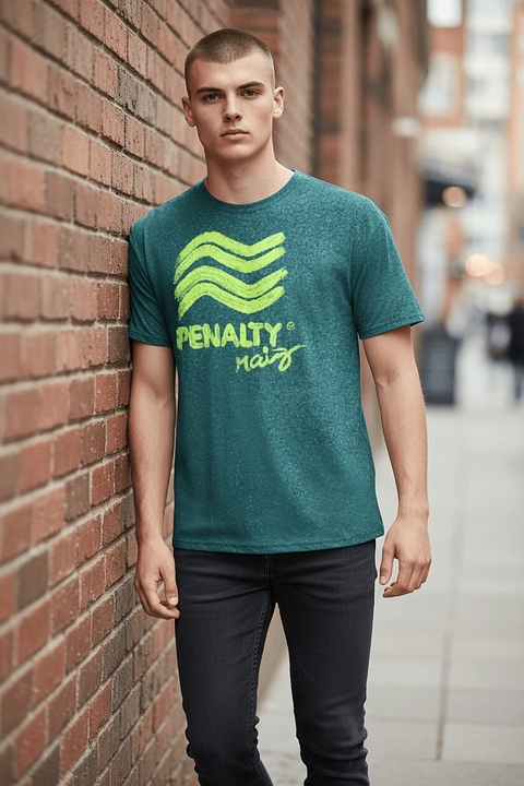 Polera Penalty Raiz Brush Petroleo