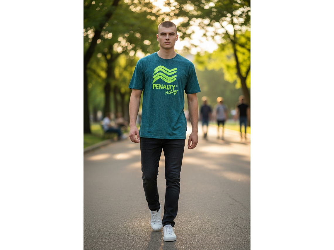 Polera Penalty Raiz Brush Petroleo 5