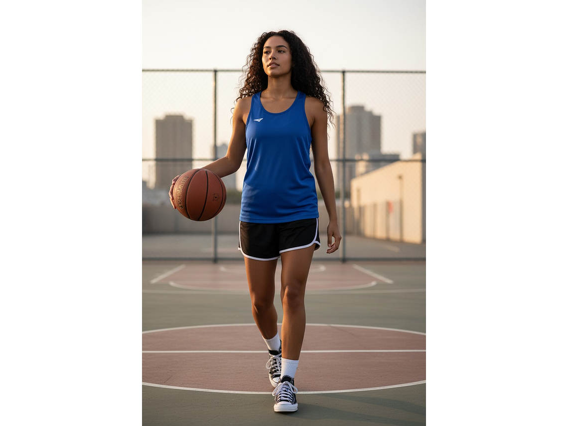 Polera Sin Manga Penalty 284 Femenina Azul Rey 4