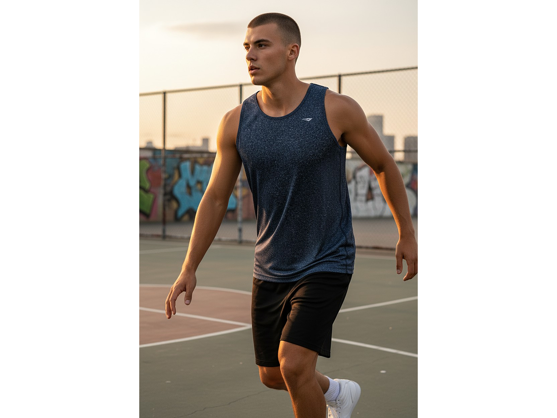 Polera Sin Manga Penalty Duo Azul 2