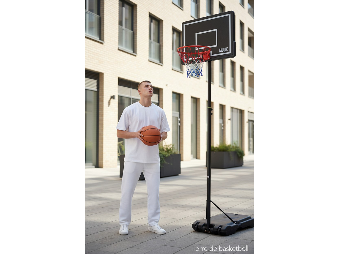 Torre de Basketball Muuk Yard Altura Ajustable 1.6 - 2.1 Metros 6