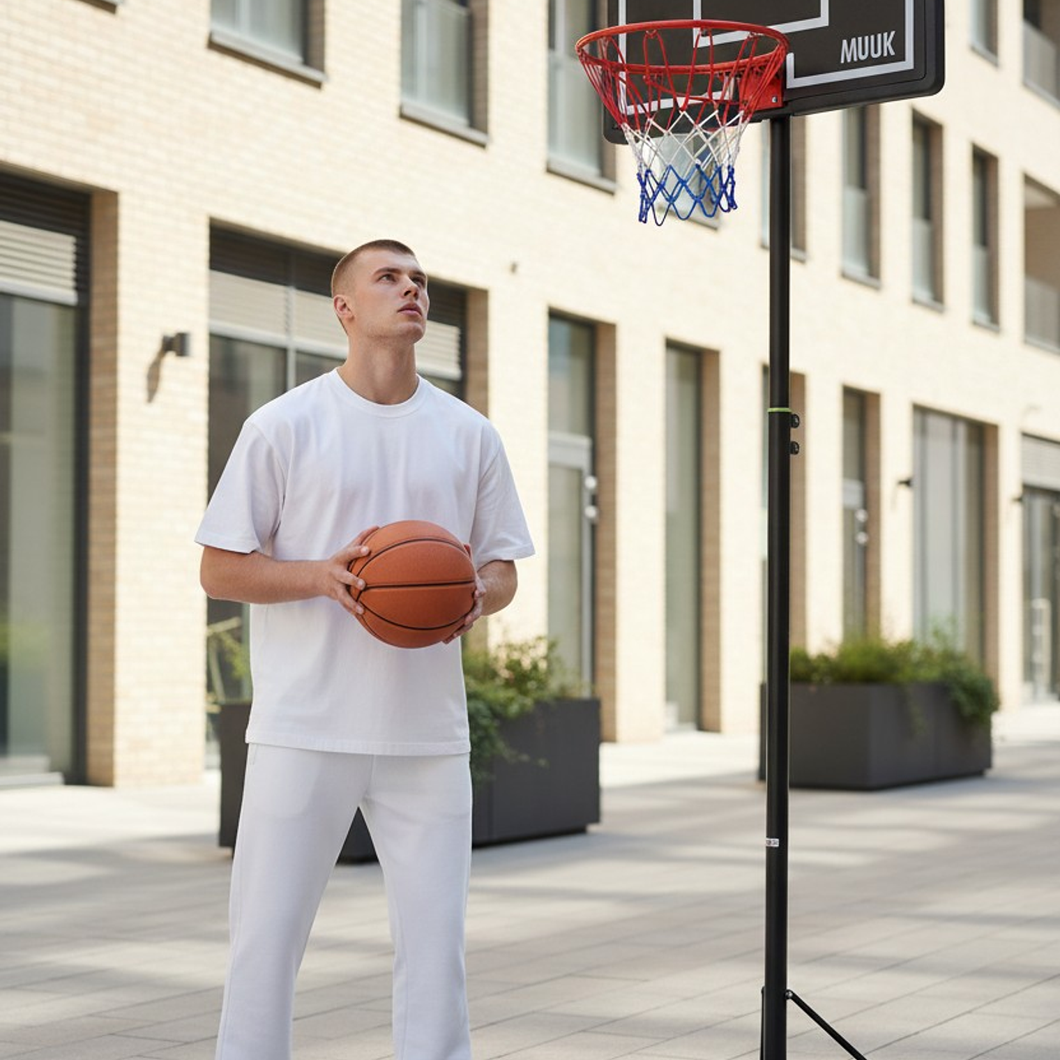 Torre de Basketball Muuk Yard Altura Ajustable 1.6 - 2.1 Metros 6