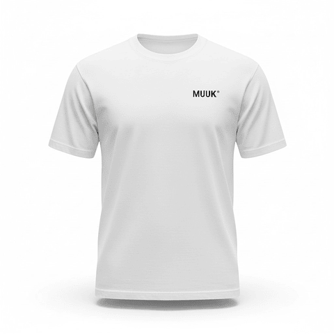 Polera Muuk 100% Algodón Blanca