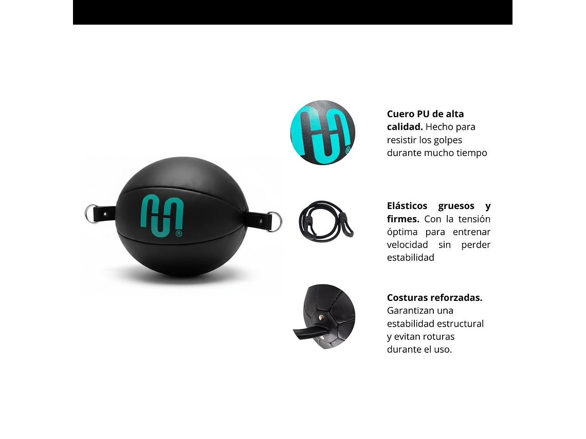 Pera Box Muuk Con Elástico Negro/Turquesa 12