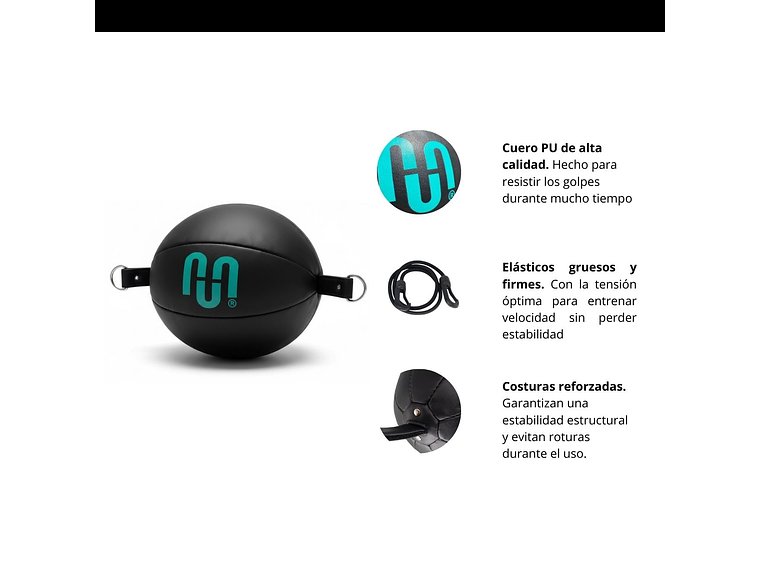 Pera Box Muuk Con Elástico Negro/Turquesa 12