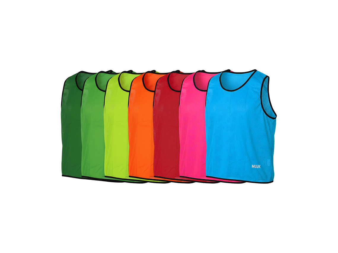 Pack 10 Unds Peto Deportivo Muuk XXV Amarillo Fluor 2