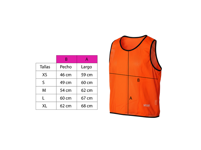 Pack 10 Unds Peto Deportivo Muuk XXV Rosado 2