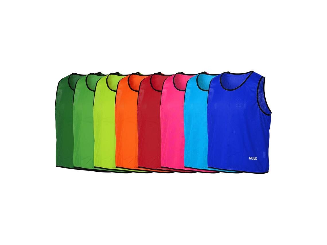 Pack 10 Unds Peto Deportivo Muuk XXV Naranjo Fluor 2