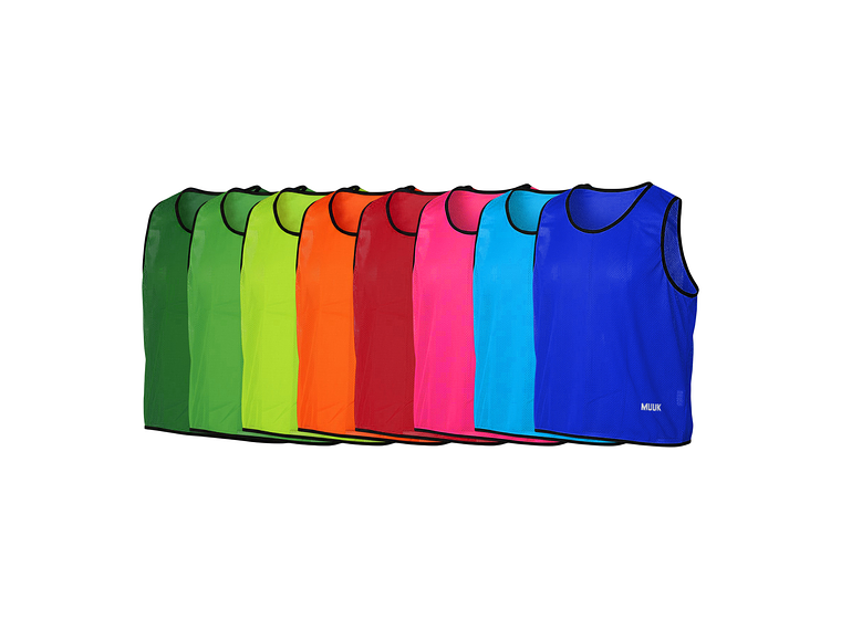 Pack 10 Unds Peto Deportivo Muuk XXV Naranjo Fluor 2