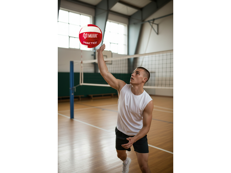 Balón de Voleibol Muuk Practice Rojo 8
