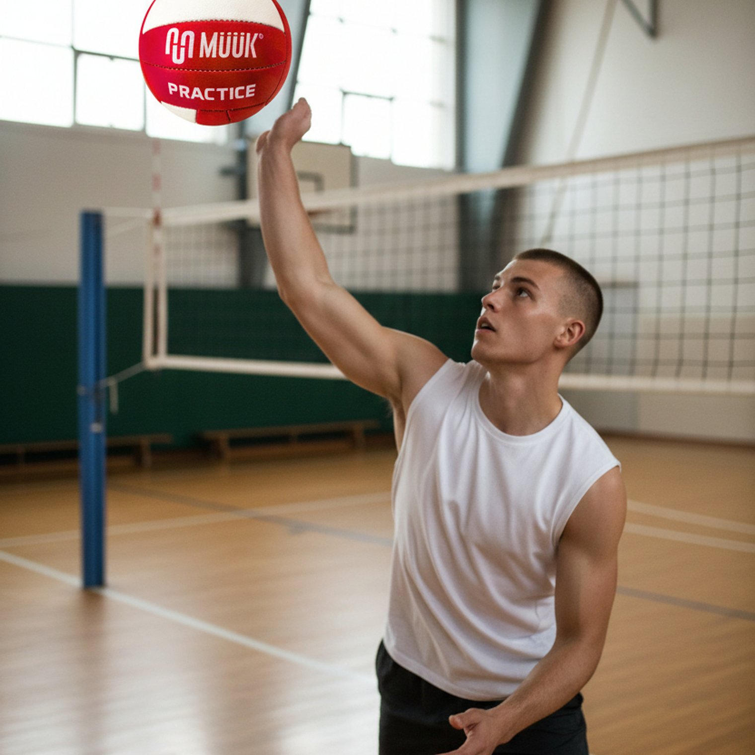 Balón de Voleibol Muuk Practice Rojo 8