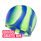 Gorra de Natación TYR Silicona Verde/Azul - Miniatura 1
