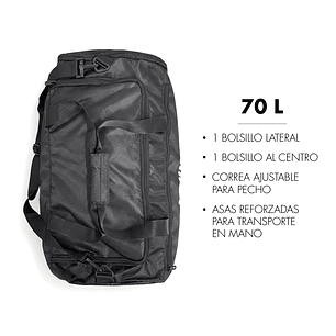 Bolso Deportivo Rectangular Muuk 70 Lts