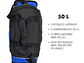 Bolso Deportivo Azul Muuk 50 lts - Miniatura 2
