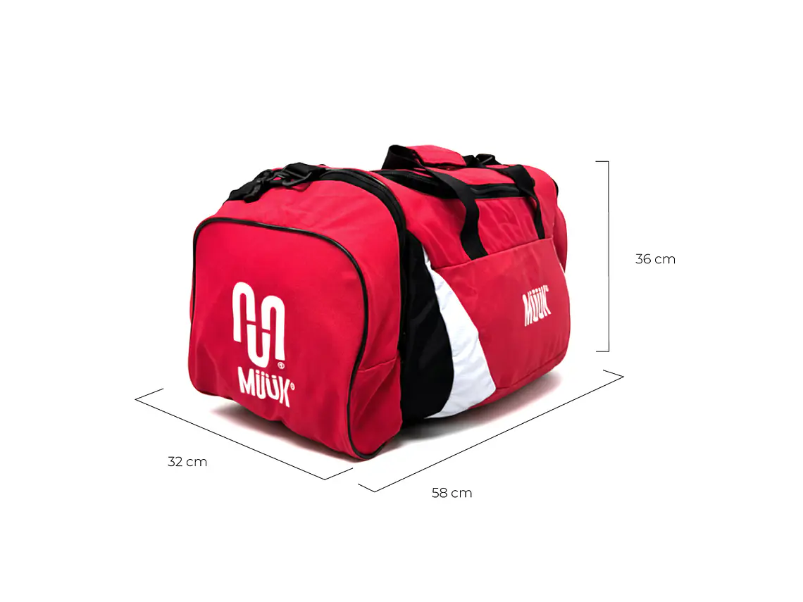 Bolso Deportivo Rojo Muuk 66 lts 3