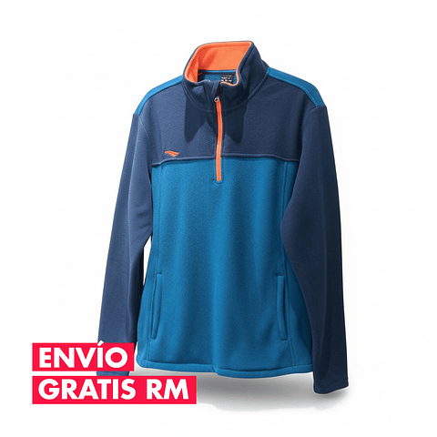 Chaqueta Penalty Fleece Azul Marino/Verde