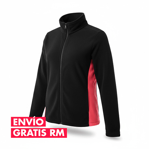 Chaqueta Penalty Fleece Negro/Rosa