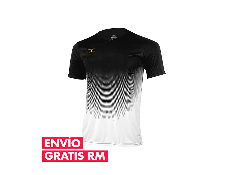 Polera Penalty Prisma Negro Blanco 1