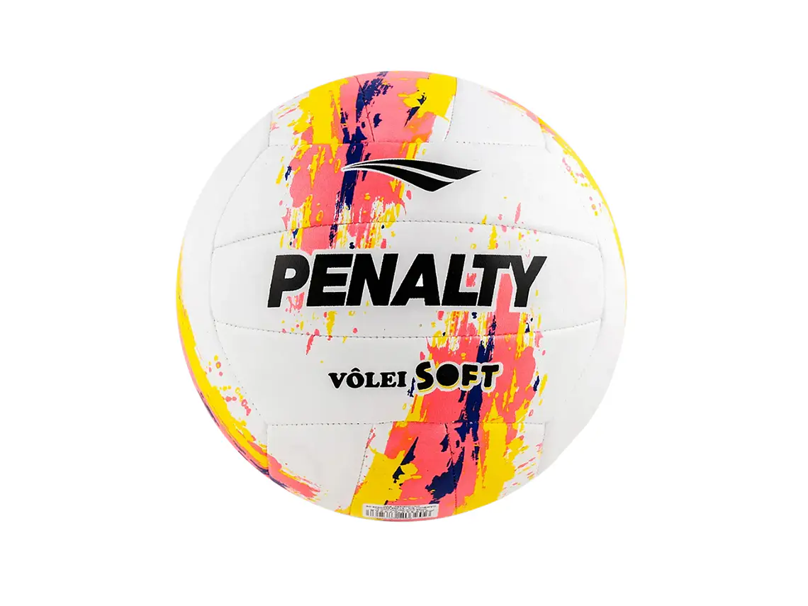 Balón de Voleyball Penalty Soft XXIII Blanco/Rosado 1
