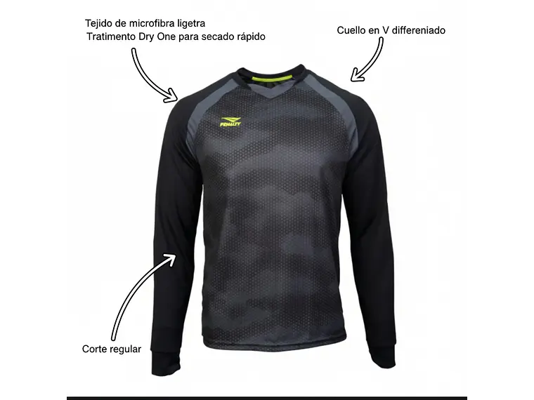 Camiseta de Portero Penalty Delta ML 126 Negro 5