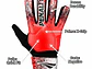 Guantes de Arquero Penalty Delta 1 XXIII Rojo - Miniatura 3