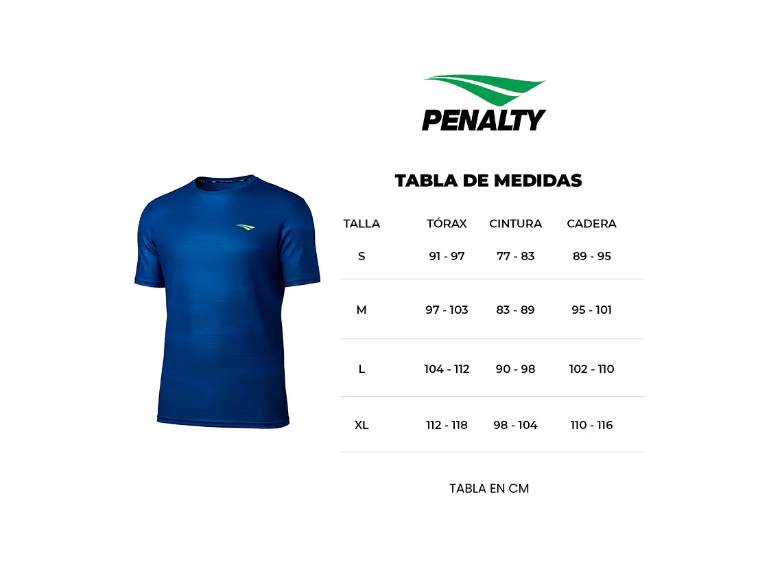 Polera Penalty Treino Essencial Print Azul 2