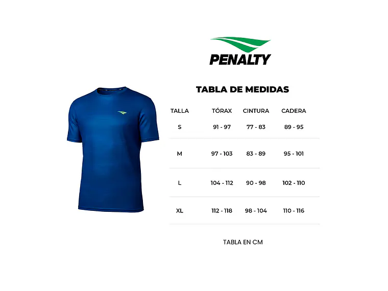 Polera Penalty Treino Essencial Print Azul 2