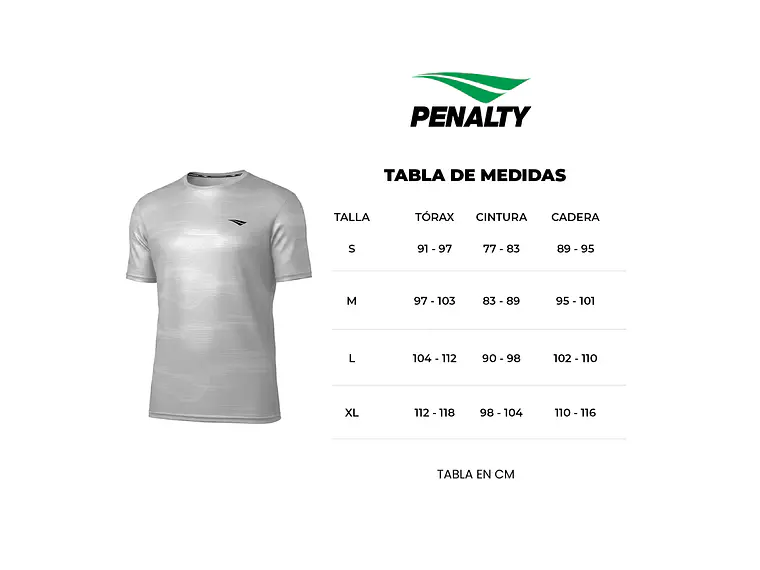 Polera Penalty Treino Essencial Print Blanco 2