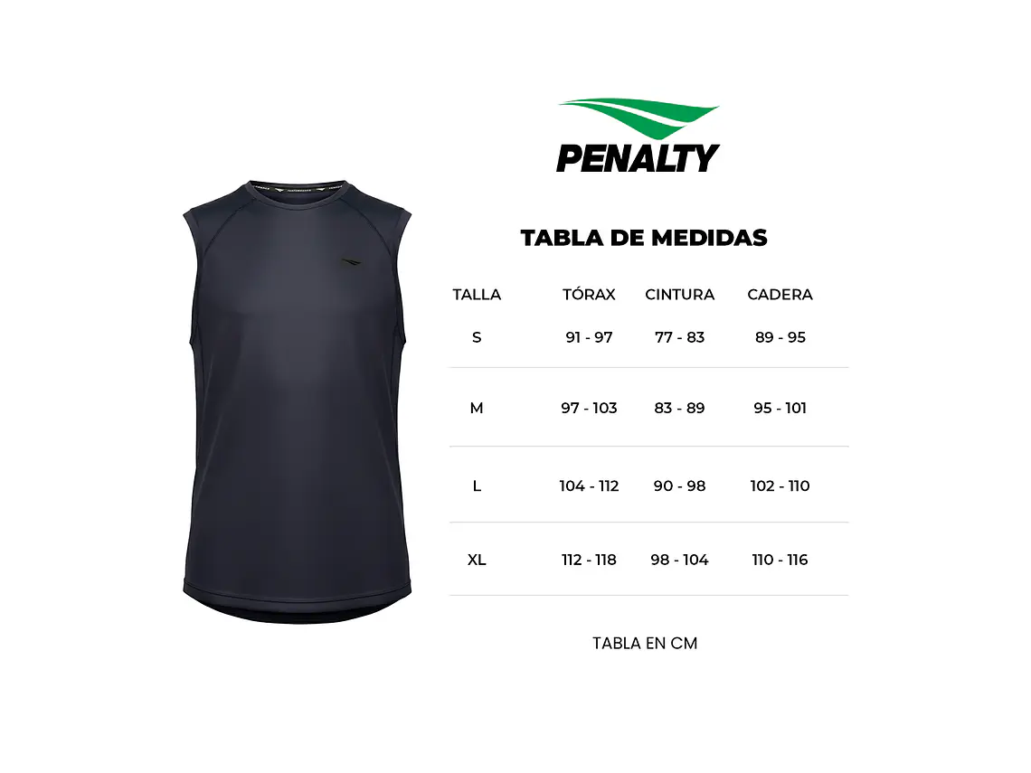 Polera Sin Mangas Penalty Treino Cume Negro 2