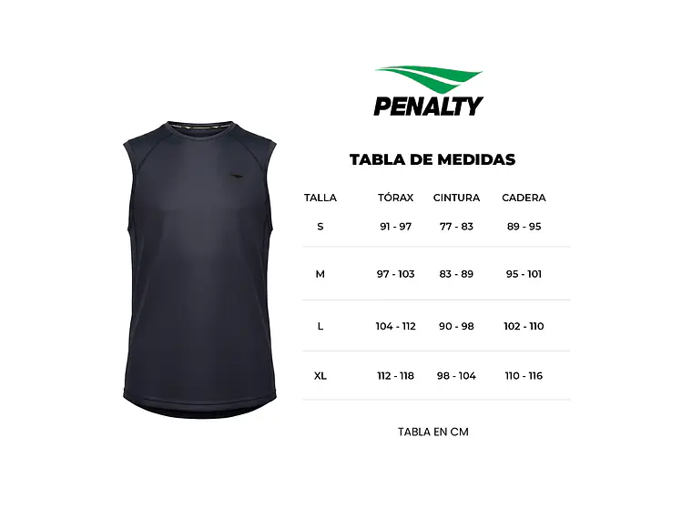 Polera Sin Mangas Penalty Treino Cume Negro 2