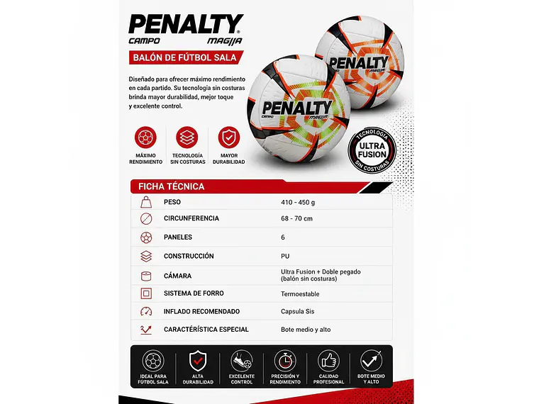 Balón de Futbol Penalty MAGIA R2 XXVI 5