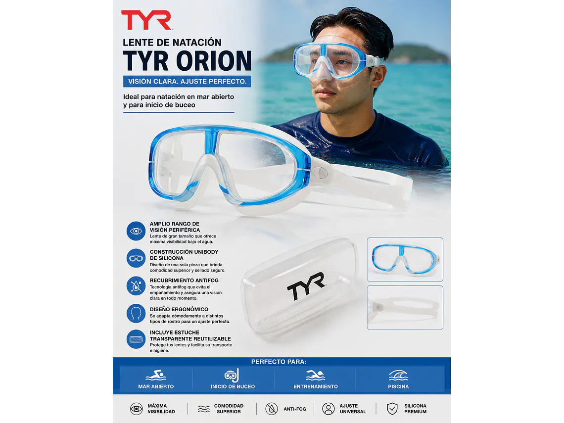 Lente de Natación TYR Orion 5