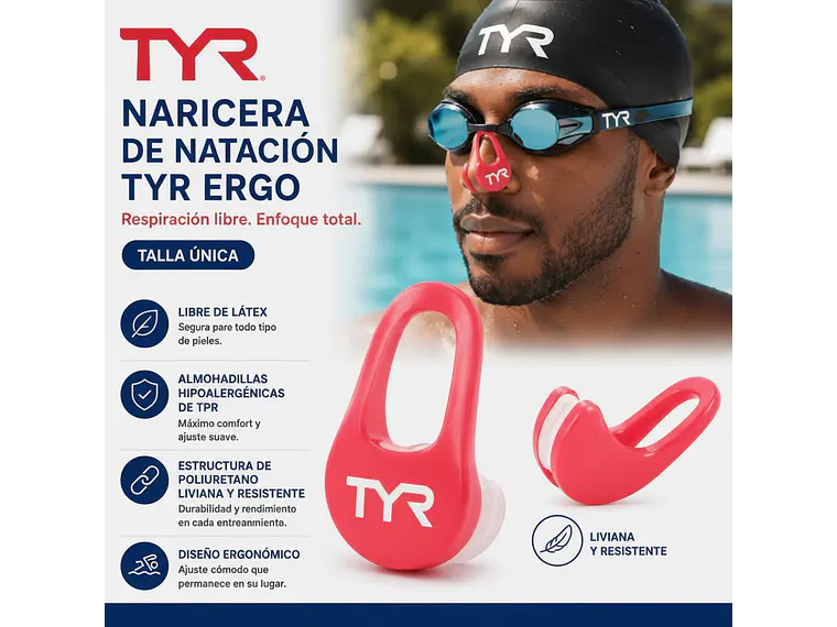 Naricera de Natación TYR Ergo  4