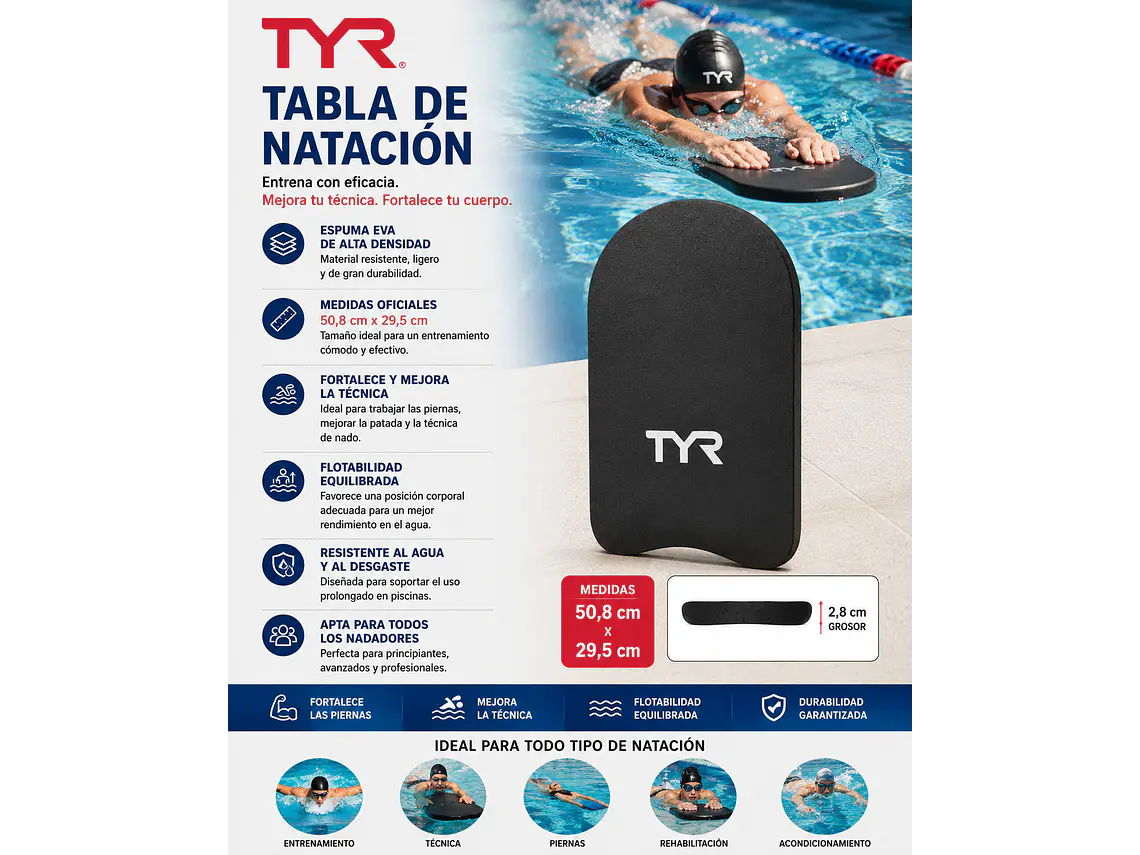 Tabla de Natación TYR  6