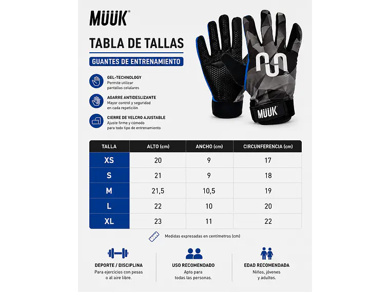 Guantes de Ciclismo Multisport Touch Negro/Gris 7