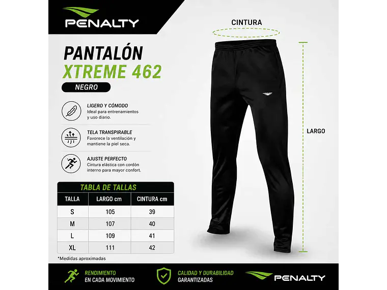 Pantalón Penalty Xtreme 462 Negro 3
