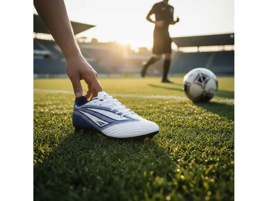 Zapato de Fútbol Penalty Líder Y-6 Blanco/Azul 5