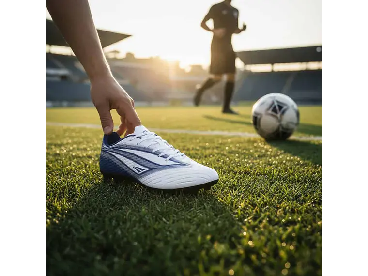 Zapato de Fútbol Penalty Líder Y-6 Blanco/Azul 5