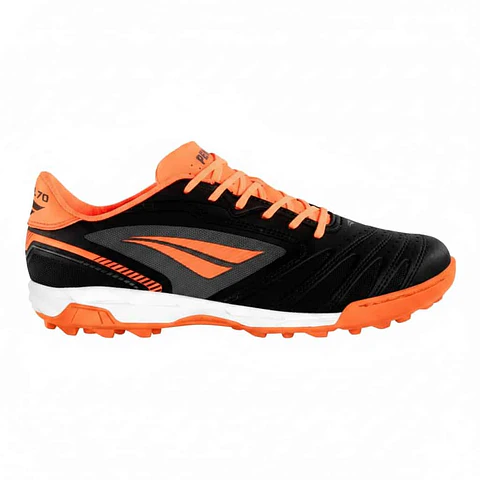 Zapato de Futbolito Penalty Brasil 70 Y-1 Negro/Naranjo
