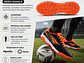 Zapato de Futbolito Penalty Brasil 70 Y-1 Negro/Naranjo - Miniatura 5