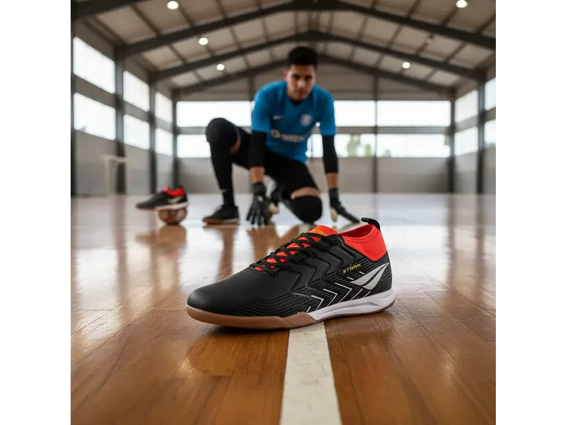 Zapato de Futsal Penalty Storm Y-3 Negro /Rojo  7