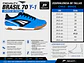 Zapato de Futsal Penalty Brasil 70 Y-1 Azul - Miniatura 7