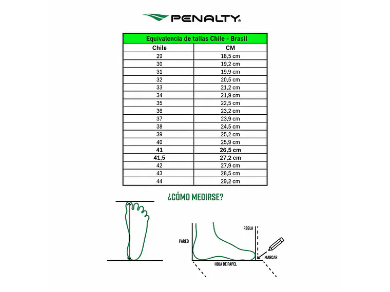 Zapato de Futsal Penalty Brasil 70 Y-1  Negro/Naranjo 9